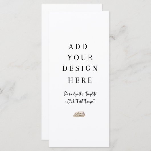 4x9"メニューまたはプログラムのカスタムデザイン印刷 メニュー (正面/裏面)