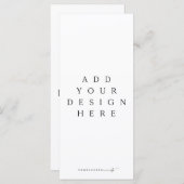 4x9"メニューまたはプログラムカスタムデザイン印刷 メニュー (正面/裏面)