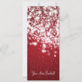 4x9.25エレガントウェディングウェきらめくーブレッド 招待状 (正面)