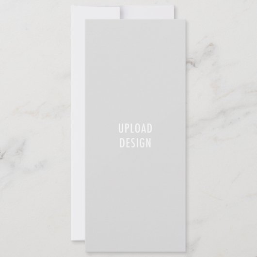 4x9.25フラットカードアップロードデザイン 招待状 (正面)