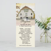 4x9.25プログラムカードサンセットバーンカントリー素朴Fi 招待状 (スタンド正面)