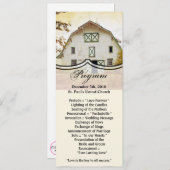 4x9.25プログラムカードサンセットバーンカントリー素朴Fi 招待状 (正面/裏面)