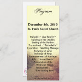 4x9.25プログラムカードサンライズ経路歩道 招待状 (正面/裏面)