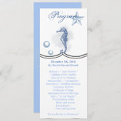 4x9.25プログラムカードシーホース海海ビーチ 招待状 (正面/裏面)