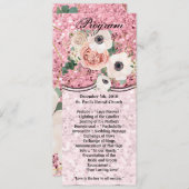 4x9.25プログラムカードジオメトリガーデンバラグリッター 招待状 (正面/裏面)