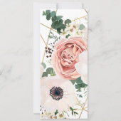 4x9.25プログラムカードジオメトリガーデンバラAnemone 招待状 (裏面)