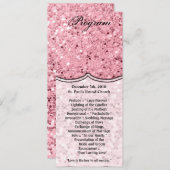 4x9.25プログラムカードバラ金ゴールドグリッター 招待状 (正面/裏面)