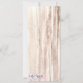 4x9.25プログラムカードブートカントリーウェスタン素朴 招待状 (裏面)