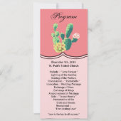 4x9.25プログラムカードボヘミアのサボテンの多肉果De 招待状 (正面)