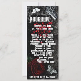 4x9.25プログラムカードAdeline Zade Meadowsを搭載 招待状