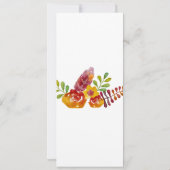 4x9.25プログラムカードBoho Deer Buckヘッドブラウニング 招待状 (裏面)