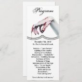 4x9.25プログラムカードbvzombie blood drip vampire G 招待状 (正面/裏面)