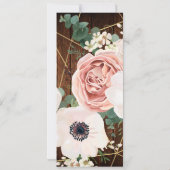 4x9.25プログラムカードGeometric Garden Barn Wood 招待状 (裏面)