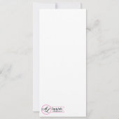 4x9.25プログラムカードTinパネ素朴ル天井コーナー 招待状 (裏面)