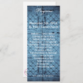 4x9.25プログラムカードTinパネ素朴ル天井コーナー 招待状 (正面/裏面)