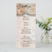 4x9.25メニューカードカントリーバーンドウッドレーストリムエッジ 招待状 (スタンド正面)