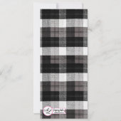 4x9.25メニューカードクリスマストラッククリスマスバッファロープラ 招待状 (裏面)