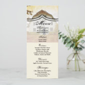 4x9.25メニューカードサンセットバーンカントリーフィー素朴ルド 招待状 (スタンド正面)