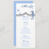 4x9.25メニューカードシーホース海海ビーチ 招待状 (正面/裏面)