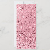 4x9.25メニューカードバラ金ゴールドグリッター 招待状 (裏面)