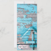 4x9.25メニューカードブルーウッドバーンドアブーツ 招待状 (裏面)