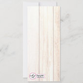 4x9.25メニューカードブーツカントリー素朴ウェスタンWea 招待状 (裏面)