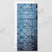 4x9.25メニューカード素朴Tinパネル天井国 招待状 (正面/裏面)