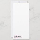 4x9.25メニューカード血液(ばちゃばちゃ)跳ねるVampireゴシック 招待状 (裏面)