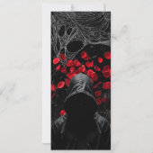 4x9.25メニューカードAdeline Zade Meadows Zaを搭載 招待状 (裏面)