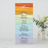 4x9.25メニューカードlgbtqレインボーフラグレズビアンゲイb 招待状 (スタンド正面)