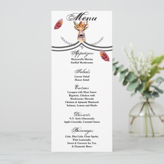 4x9.25メニューカードXsolids保の形状 招待状 (スタンド正面)