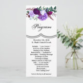 4x9.25 プログラム カード ラベンダー ハイビスカス ホワイト (スタンド正面)