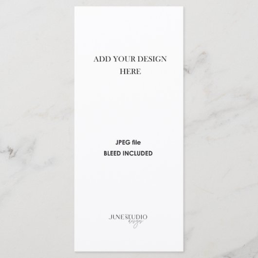 4x9" Menu or Program Printing  メニュー (正面)