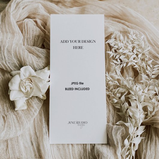 4x9" Menu or Program Printing メニュー