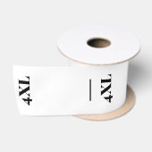 4XL サイズ表示タグ ガーメント用縫い付けタイプ サテンリボン (リール)