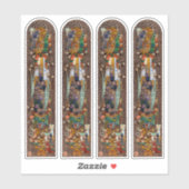 4xStained Glass Window Design of St. Gobnait シール (シート)