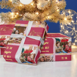 5あなたの写真メリークリスマス。 ラッピングペーパー