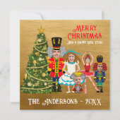 5おもしろい人の顔くるみ割り付けファミリを追加 シーズンカード (正面)