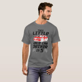 5おもしろい位誕生日ギフト少年5歳レースカー Tシャツ (正面フル)