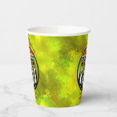 5おもしろい羽のサンタペンギンパーソナライズされた 紙コップ (左)