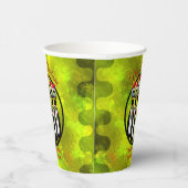 5おもしろい羽のサンタペンギンパーソナライズされた 紙コップ (右)