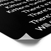 5かわいい虎猫子猫 ポスター (角)