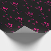 $5きらきら光るなボス ラッピングペーパー (角)