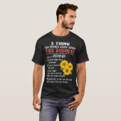 5この赤毛のサンフロについて知っておくべきこと Tシャツ (正面フル)