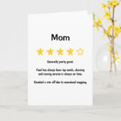 5つおもしろい星の一般的にかわいらし良い母親の日 カード (黄色い花)