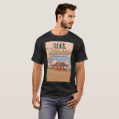 5つおもしろい星ソウル韓国ダークユーモア旅行P Tシャツ (正面フル)