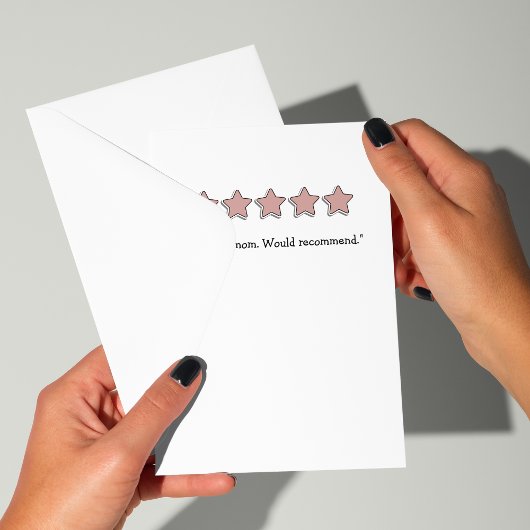 5つおもしろい星レビュー母の日 シーズンカード