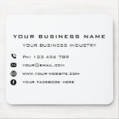 5つのカスタムマウスパッドのプロモーションのビジネス マウスパッド (正面)