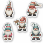 5つのクリスマス・ノーム シール (正面)