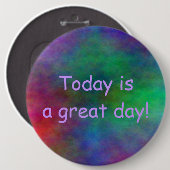 5つのサイズの素晴らしい日ボタン 缶バッジ (正面&裏面)